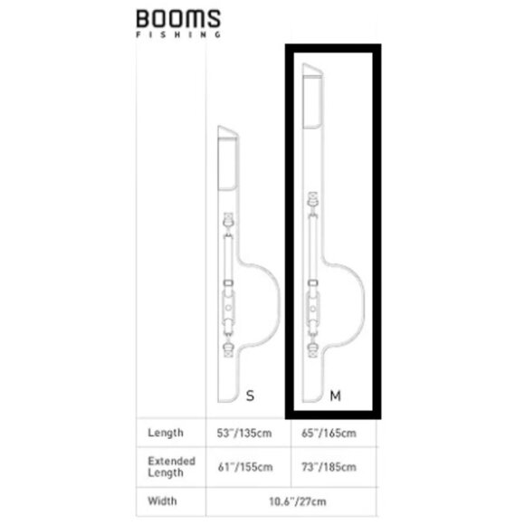 Booms Fishing Rod Case, Portable Folded Fishing Pole Case - Picture 9 of 11